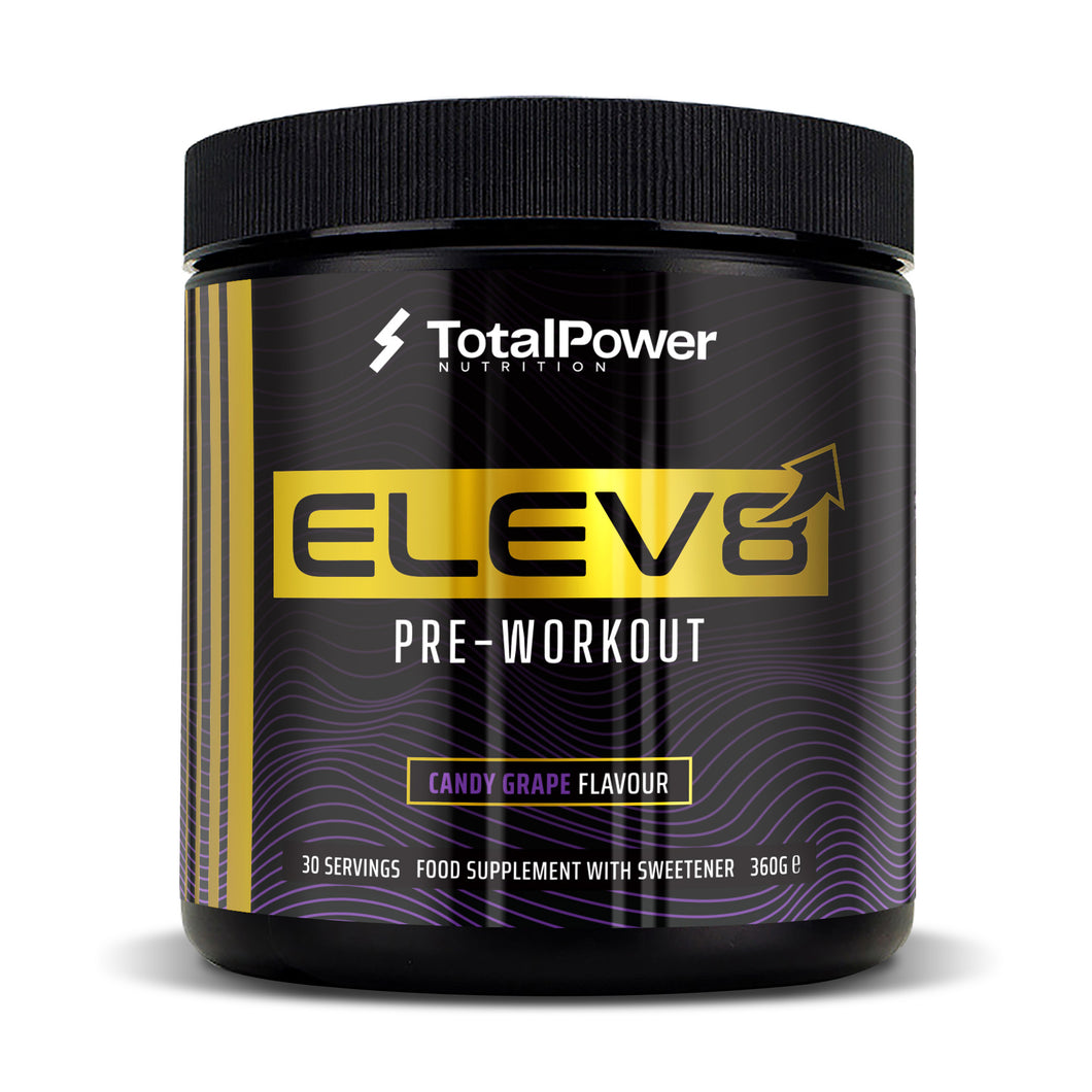Total Power Nutrition ELEV8 Pre-Workout Candy Grape